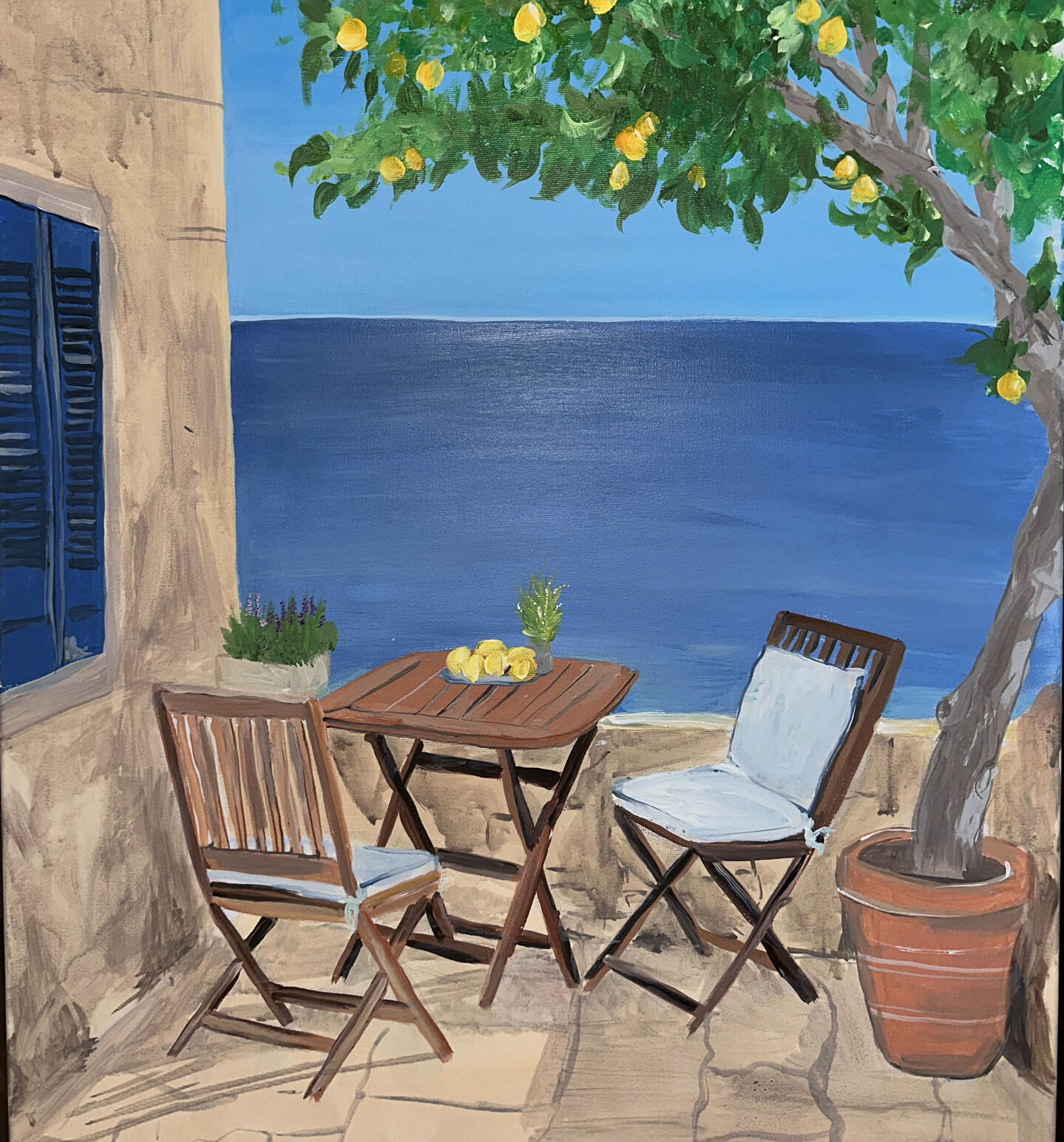 “Tascan Silence” acrylic, 50×70 cm